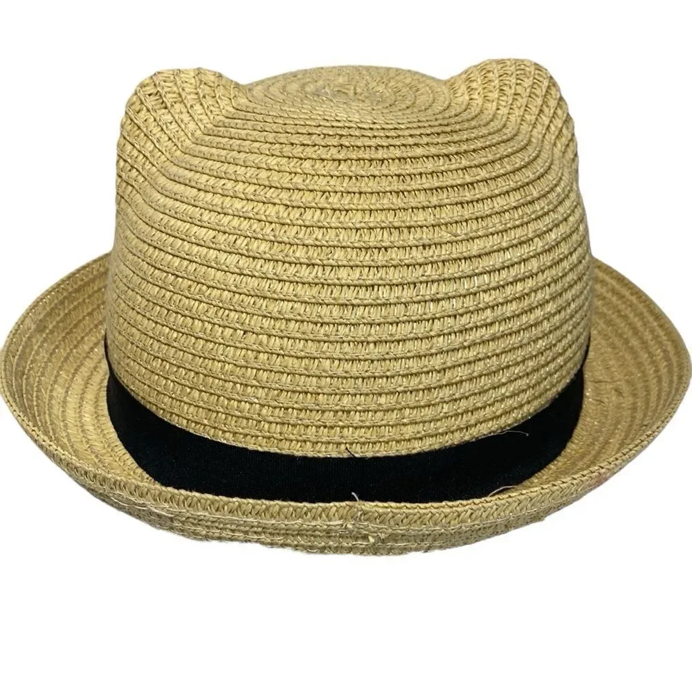 Child’s Kitty Cat Straw Paper Hat